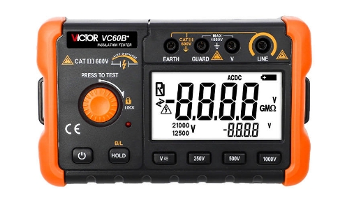 胜利-数字兆欧表(250V/500V/1000V)VC60B+