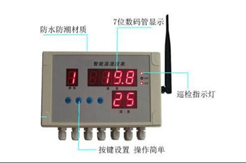 温湿度采集仪/智能温湿度表（含一个温度探头，一个湿度探头）HJ310-WSD-4