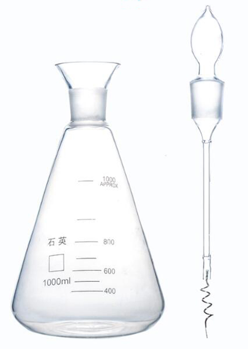 石英/玻璃氧气燃烧瓶（含铂金丝1000ML）0.8*100TB1479-1000ML