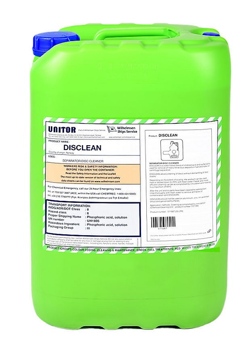 碟片清洁剂UNITOR 571687（25KG/桶））571687 DISCLEAN 25 LTR