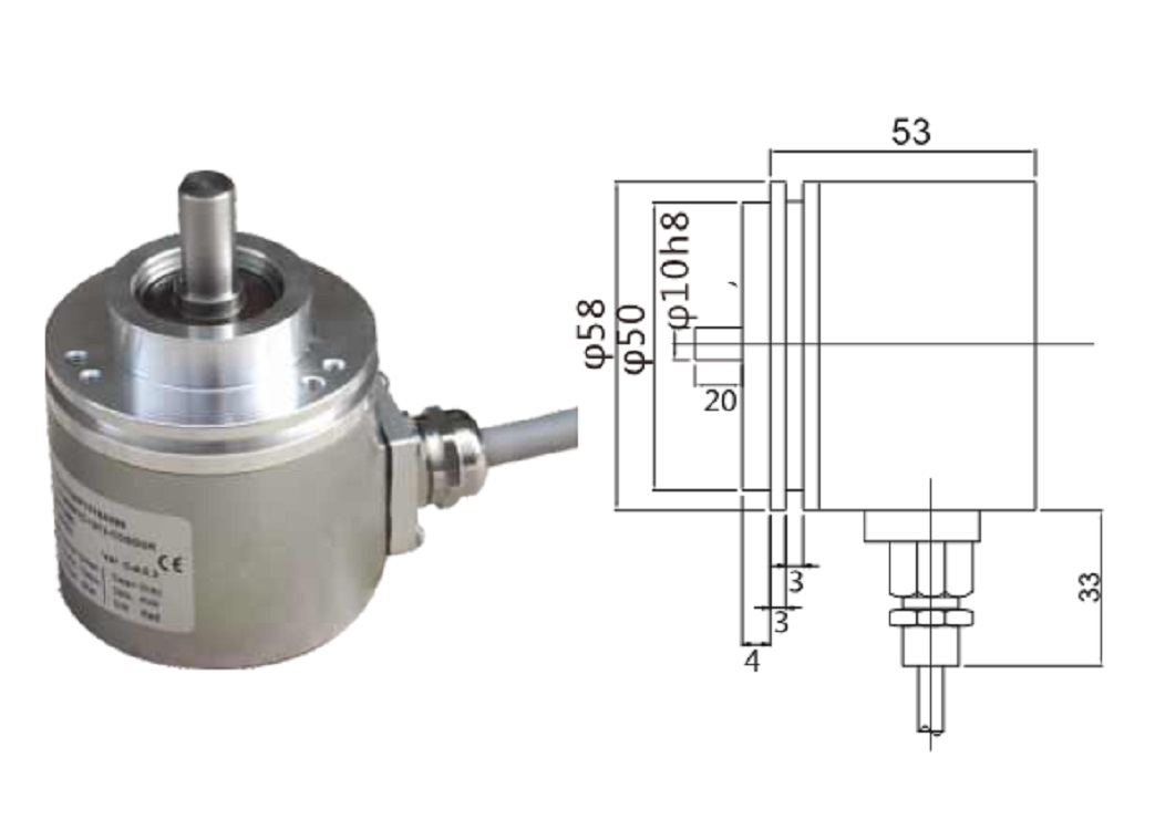 闸门开度编码器/闸门开度传感器LW13-WTM58A10