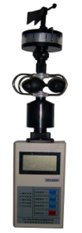 手持一体风速风向测定仪（风速风向+增加空气温湿度压）FXY