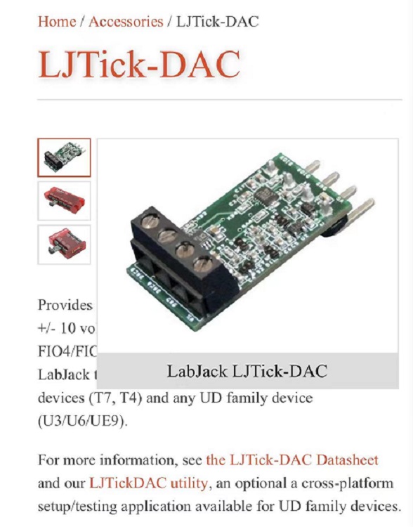 美国Labjack DAC 以太网数据采集卡LJTick-DAC