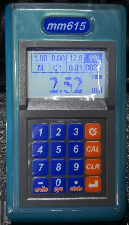 台湾Milum mm615手持式孔铜测厚仪，数字显示mm615
