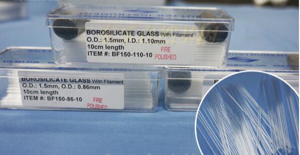 SUTTER原装 无芯标准壁硼硅酸盐玻璃电极DL300-B100-58-10