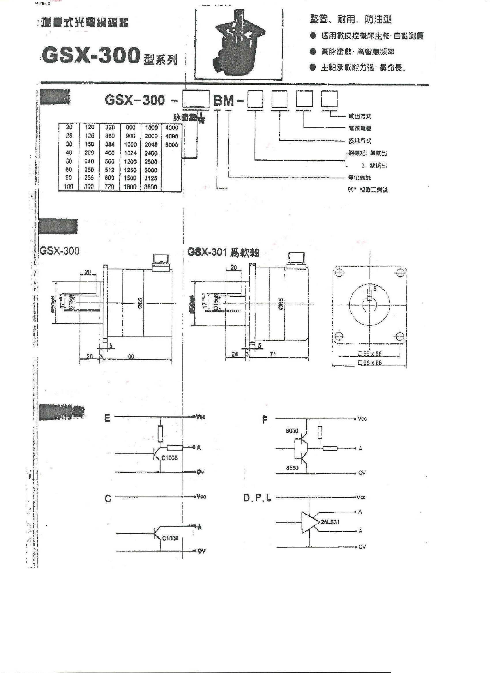 光电编码器GS599-GSX-300-100BM-C15C