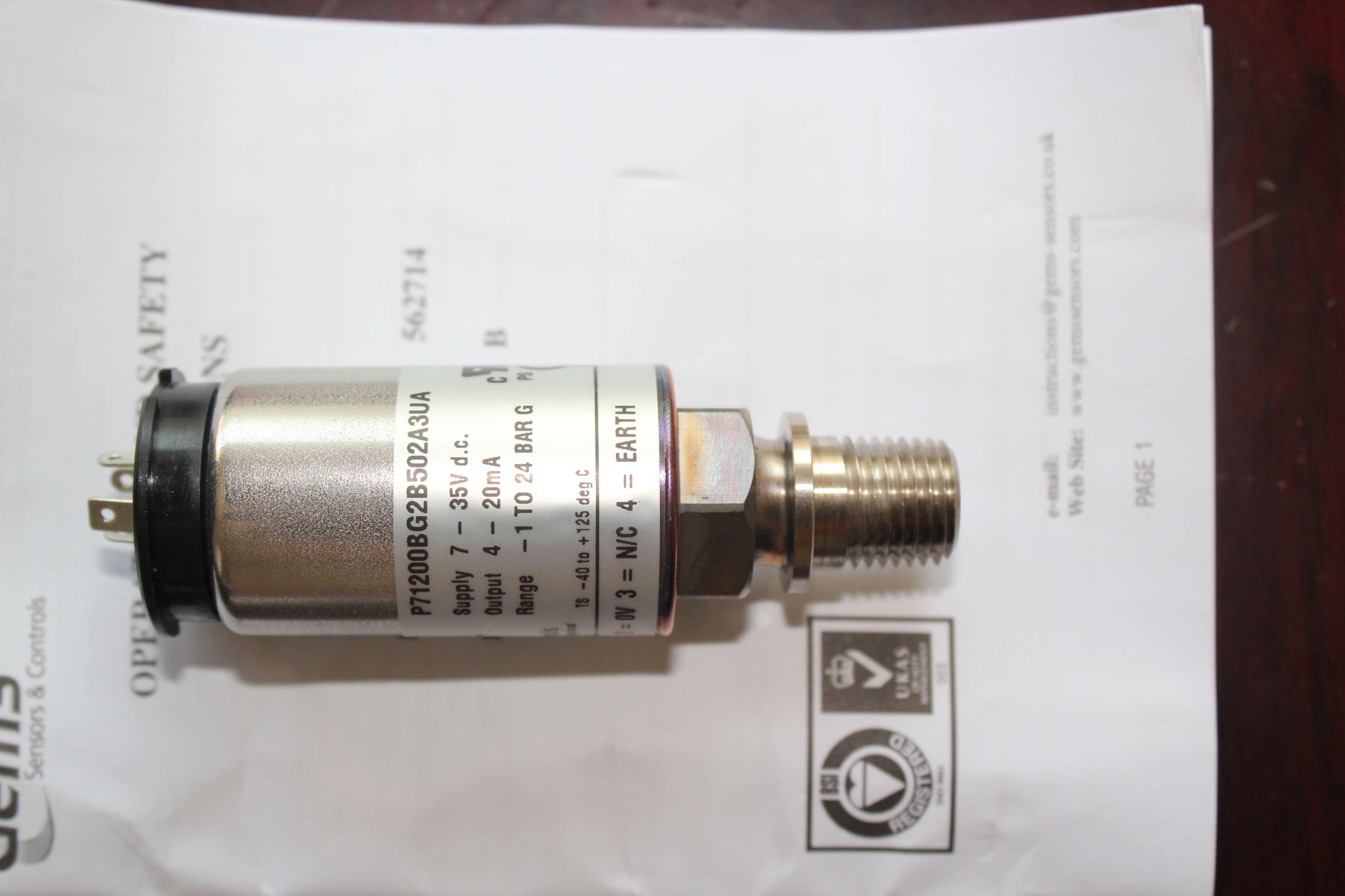 压力变送器(美GEMS)BX35/P71200BG2B502A3UA